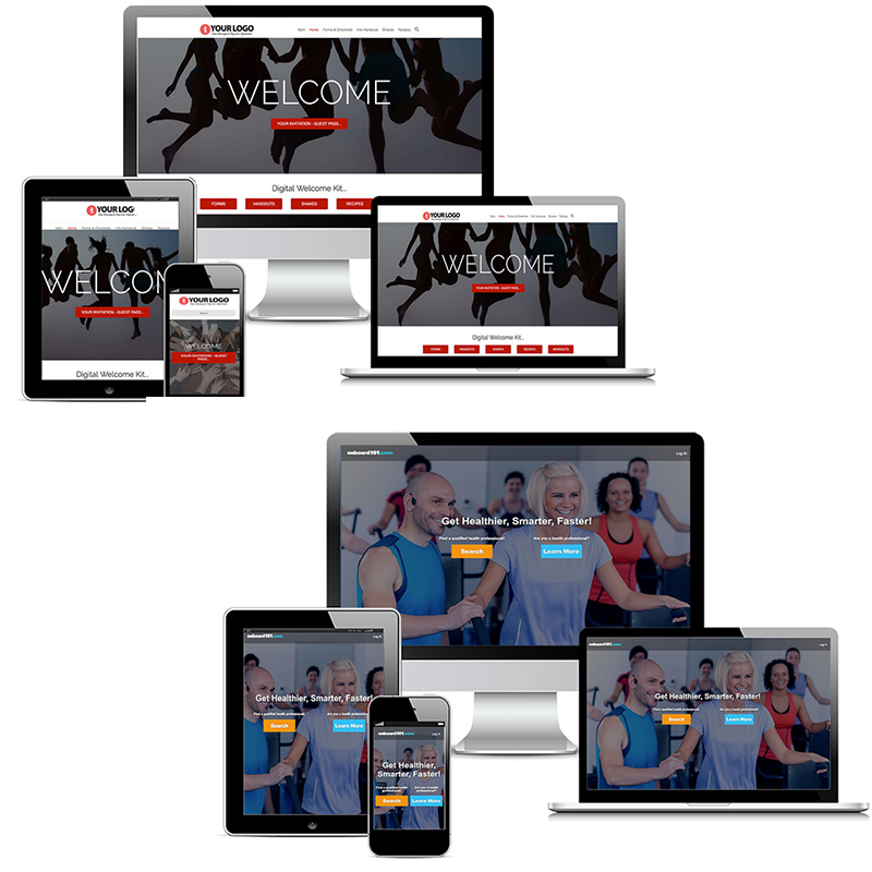 Custom Website Suite Combination: Digital Welcome Kit + Onboard 101